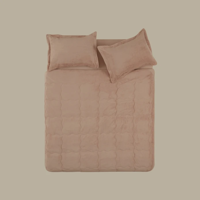 Karaca Home Flufy Çift Kişilik Soft Dream Comfort Set/Uyku Seti Pudra