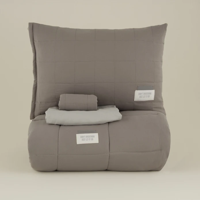 Karaca Home Relax Çift Kişilik Comfort Set/Uyku Seti Gri