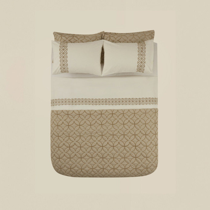 Karaca Home Spica Çift Kişilik %100 Pamuk Düet Set Bej