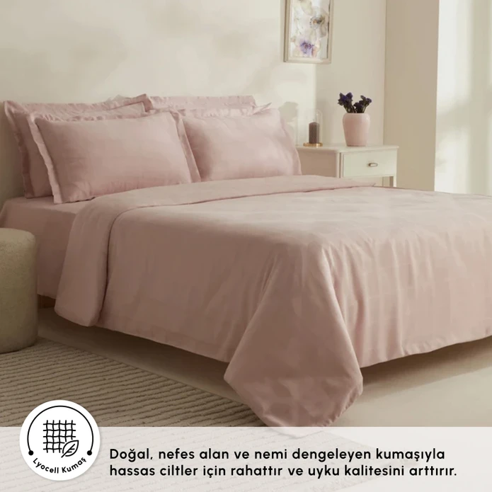Karaca Home Royale Çift Kişilik Nevresim Takımı Pudra