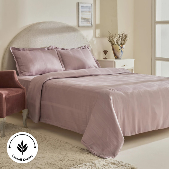 Karaca Home Alvin King Size Nevresim Takımı Mürdüm