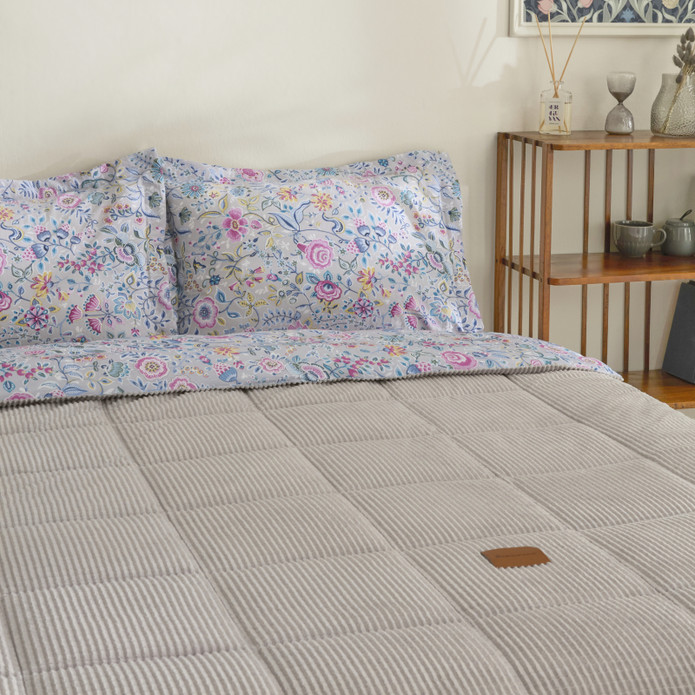 Karaca Home Ortiz Tek Kişilik Comfort Set Gri