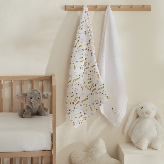 Karaca Home Bee %100 Pamuk 2'li Bebek Müslin Set Sarı