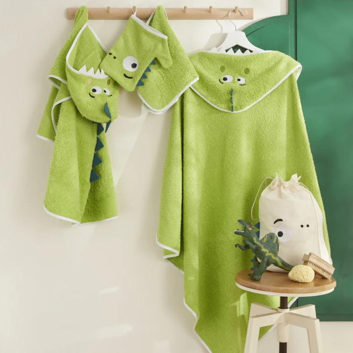 Karaca Home Bebek Little Dino Havlu Kundak Kese Set