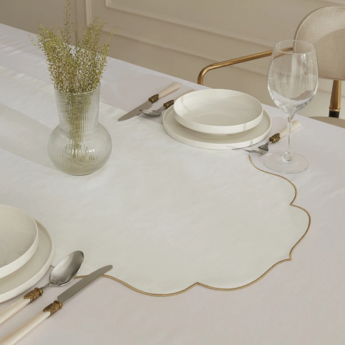 Karaca Home Pera Runner Gold 45x145 cm