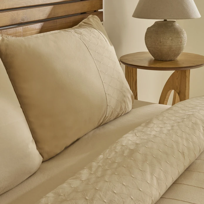 Karaca Home Carmine %100 Pamuk Nakışlı Çift Kişilik Nevresim Takımı Bej