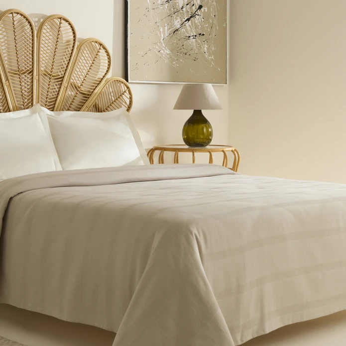 Karaca Home Rosy Tek Kişilik Tek Pike Bej