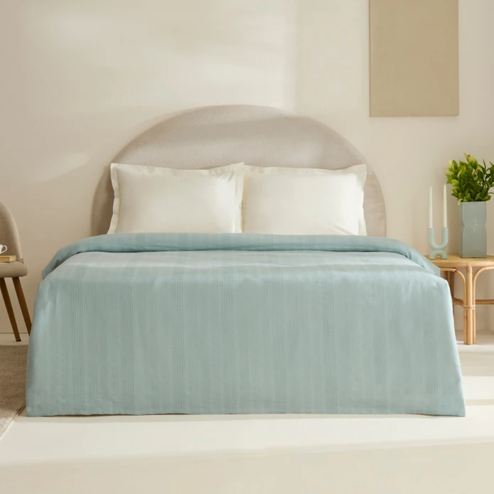 Karaca Home Layna Ecocell Çift Kişilik Tek Pike Mavi