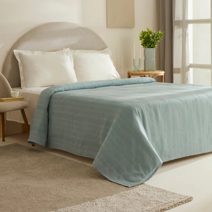 Karaca Home Layna Ecocell Çift Kişilik Tek Pike Mavi