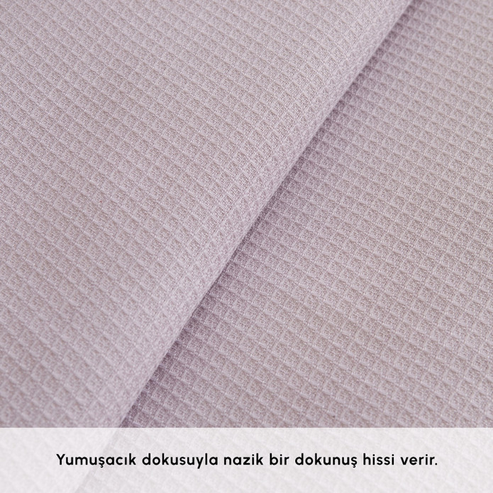 Karaca Home Noa Bambu Tek Kişilik Pike Takımı Açık Mürdüm