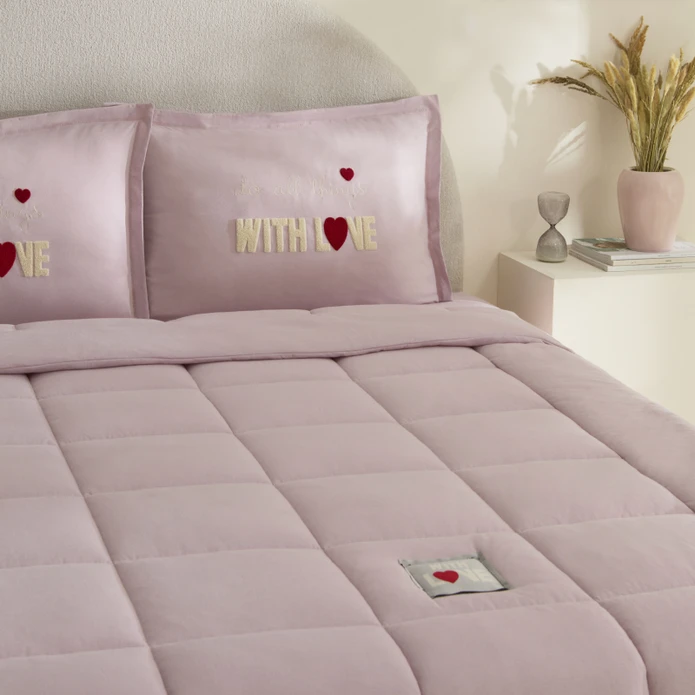 Karaca Home With Love Çift Kişilik Comfort Set Pembe