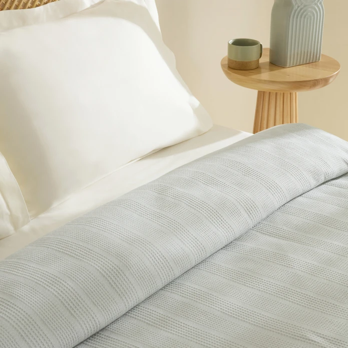 Karaca Home Maye %100 Pamuk Fırfırlı Çift kişilik Tek Pike Mint