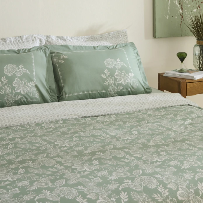 Karaca Home Haven %100 Pamuk Tek Kişilik Nevresim Takımı Koyu Mint