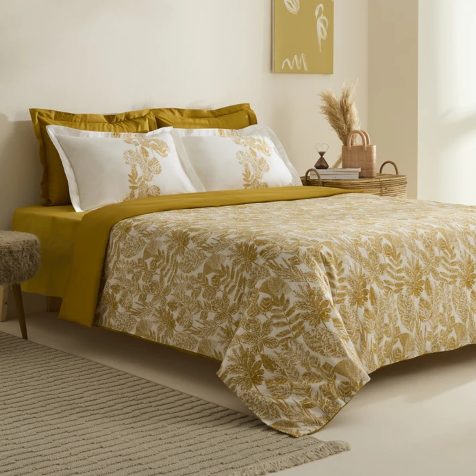 Karaca Home Orla %100 Pamuk Tek Kişilik Nevresim Takımı Sarı