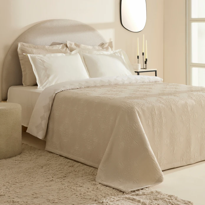 Karaca Home Clare Çift Kişilik 7 Parça Düet Set Ekru