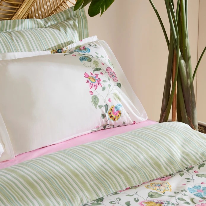 Karaca Home Elara %100 Pamuk Çift Kişilik Nevresim Pike Takımı Pembe