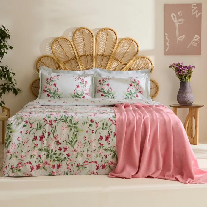 Karaca Home Madison %100 Pamuk Çift kişilik Nevresim Pike Takımı Pembe