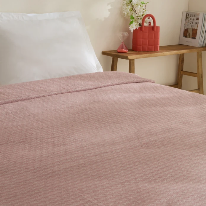 Karaca Home Caris Çift Kişilik Tek Pike Pembe