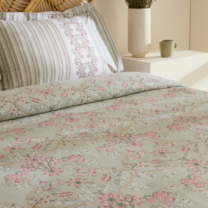 Karaca Home Empres %100 Pamuk Çift Kişilik Pike Takımı Adaçayı