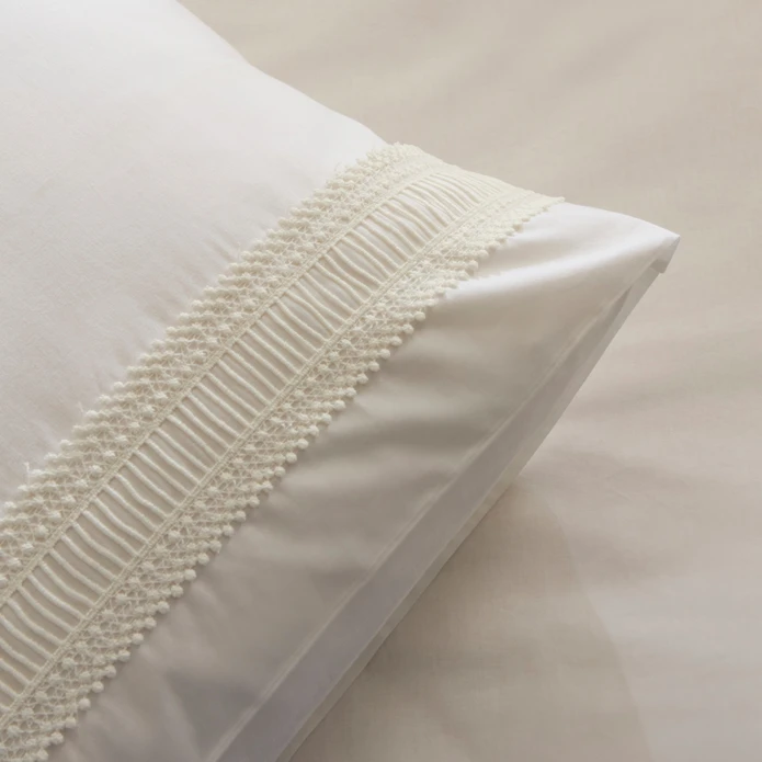 Karaca Home White Coll Lumier %100 Pamuk Çift Kişilik Nevresim Takımı Beyaz