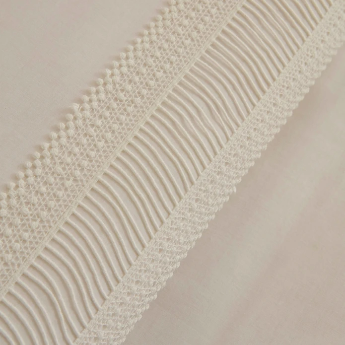 Karaca Home White Coll Lumier %100 Pamuk Çift Kişilik Nevresim Takımı Beyaz