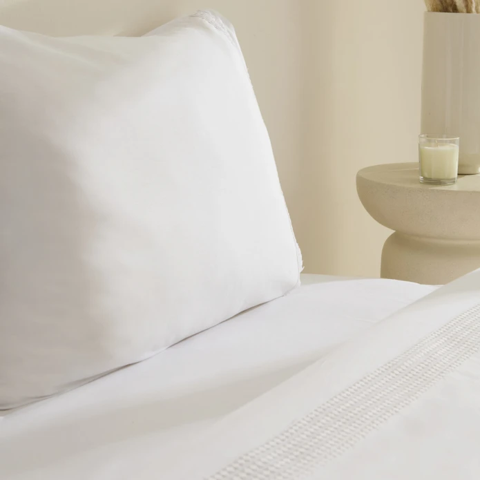 Karaca Home White Collection Fiorenza %100 Pamuk Çift Kişilik Nevresim Takımı Beyaz 