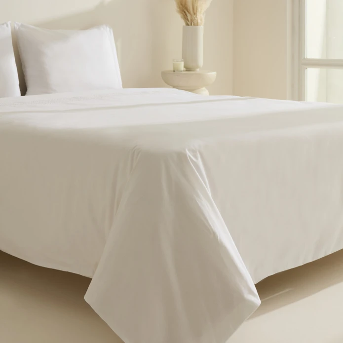 Karaca Home White Collection Fiorenza %100 Pamuk Çift Kişilik Nevresim Takımı Beyaz 