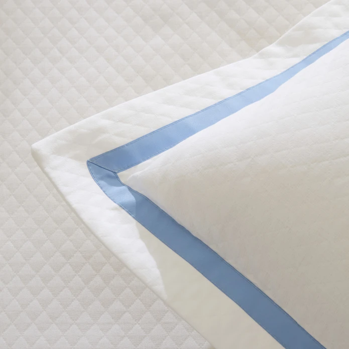 Karaca Home White Collection Doris %100 Pamuk Çift Kişilik Yatak Örtüsü Takımı Mavi 
