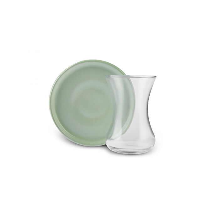 Karaca Rainbow 6 Kişilik 12 Parça Yuvarlak Çay Seti