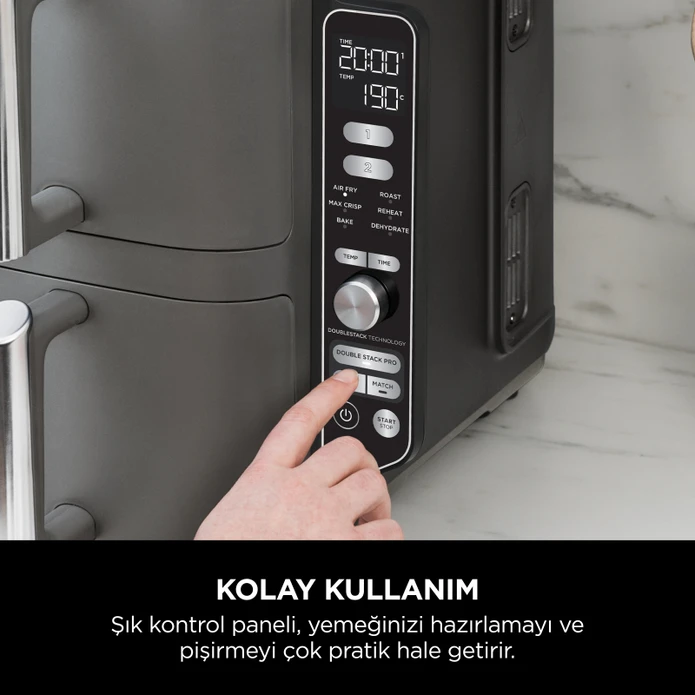 Ninja Double Stack Çift Hazneli XL Air Fryer 9.5L