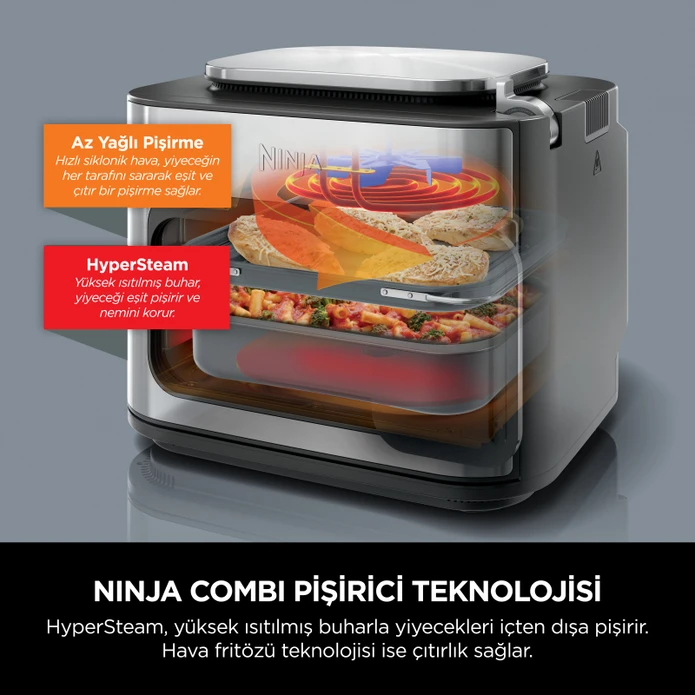Ninja Combi All in One Multicooker Fırın ve Az Yağlı Pişirici Airfryer 12,5 L