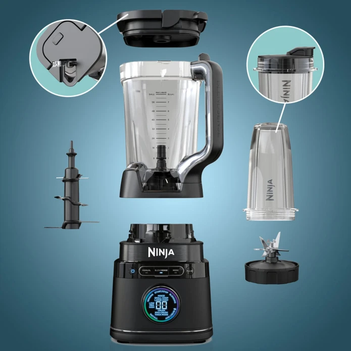 Ninja Detect™ Duo® BlendSense™ Power Blender + Smoothie Makinesi Siyah