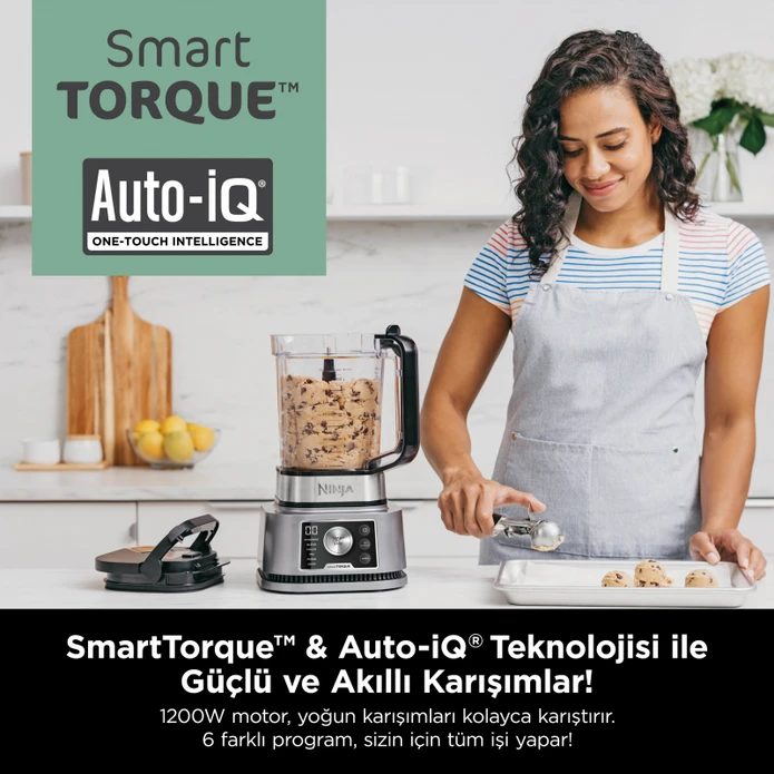 Ninja ® Foodi® 3 in 1 Akıllı Tork ve Auto-IQ Sistemli Power Nutri Blender