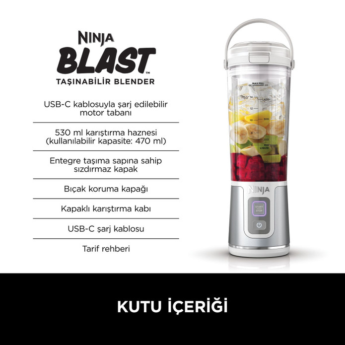 Ninja Blast Taşınabilir Blender Beyaz