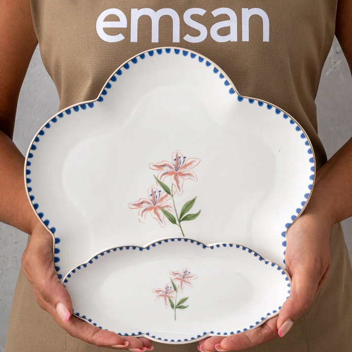 Emsan Lilium Porselen 32 Parça 6 Kişilik Kahvaltı/Servis Takımı