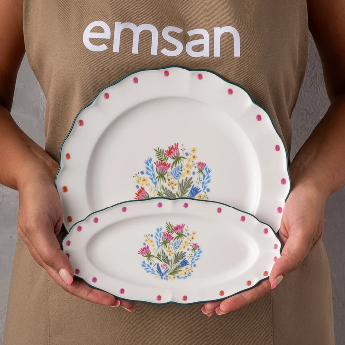 Emsan Yolanda Porselen 32 Parça 6 Kişilik Kahvaltı/Servis Takımı