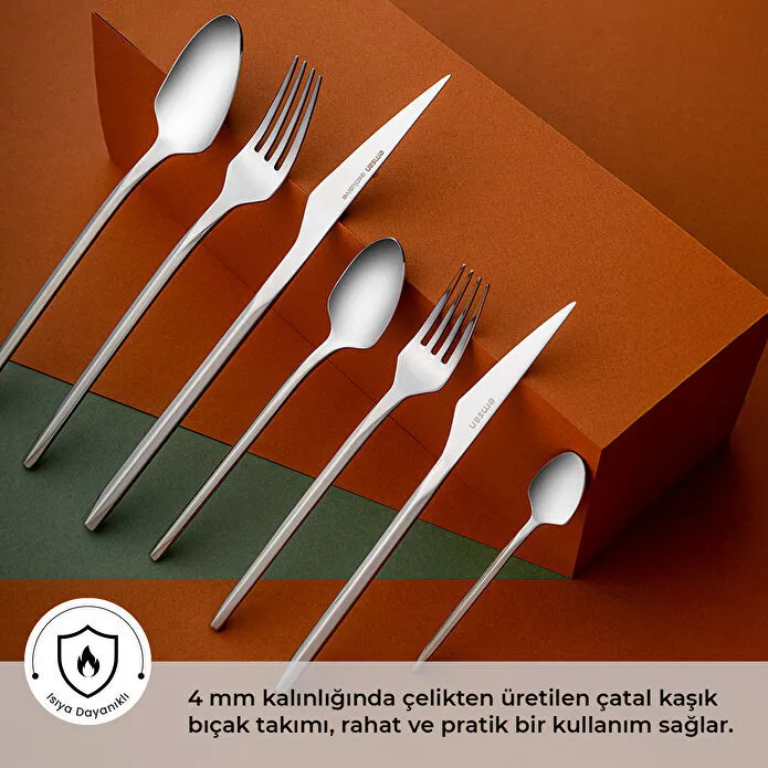 Emsan Arven 84 Parça 12 Kişilik Kutulu Çatal Kaşık Bıçak Takımı