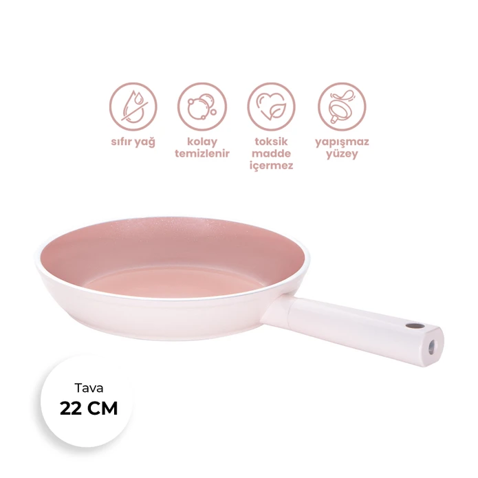 Emsan Swiss Crystal Tava Pembe 22 cm