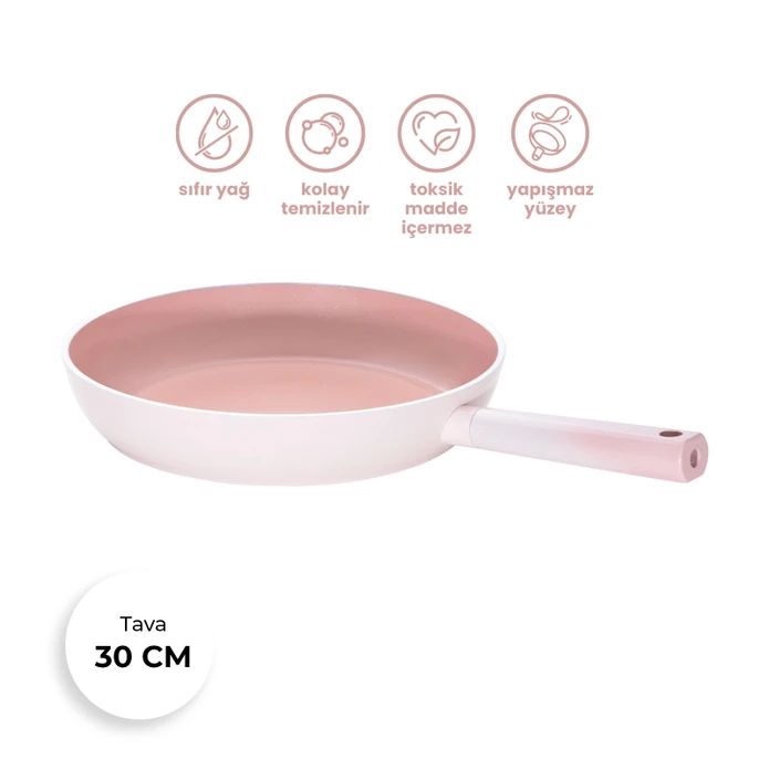 Emsan Swiss Crystal Tava Pembe 30 cm