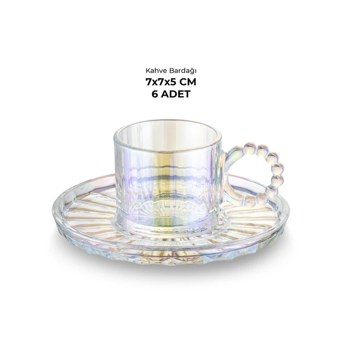 Emsan Muhabbet 100 ml 6'lı Kahve Fincan Takımı