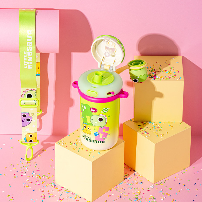 Emsan Baby Dinosaur Termos Yeşil 450 ml