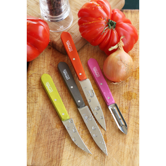 Opinel Essential Küçük Mutfak Bıçağı Seti Renkli