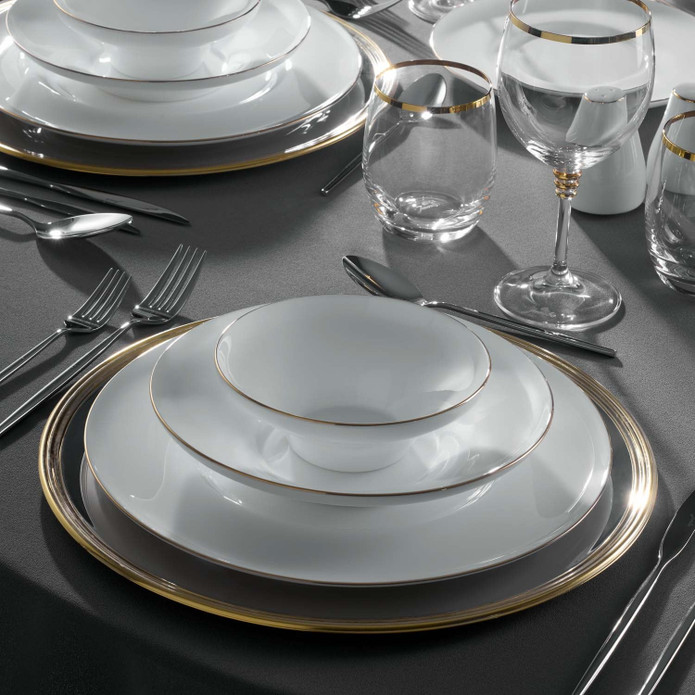 Jumbo Gold Star Fine Bone 60 Parça 12 Kişilik Yemek Takımı