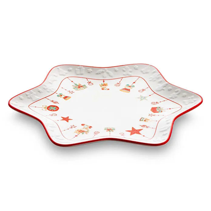 Jumbo Janus 2'li Yıldız Desenli Tabak