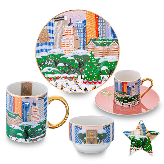 Jumbo Newyork Yıldız Desenli Charm 8 cm