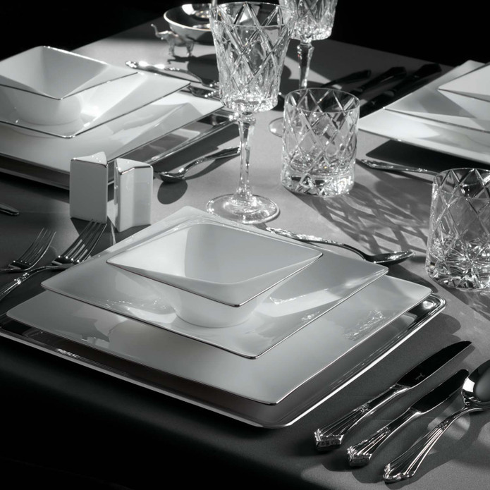 Jumbo Fold Platin 58 Parça 12 Kişilik Yemek Takımı