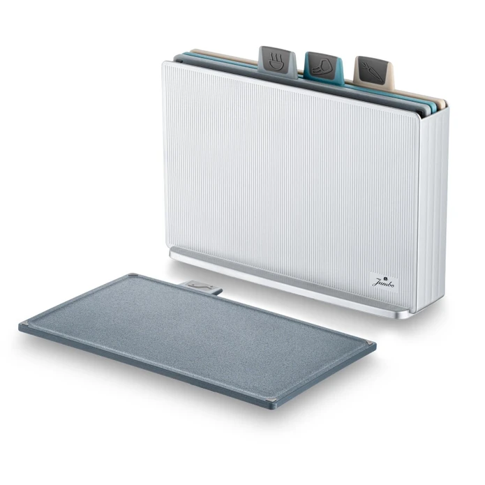 Jumbo Smart Grey Standlı 4lü Kesme Tahtası Seti