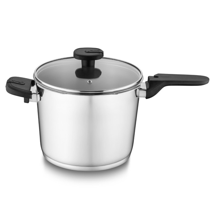 Jumbo Prime Master 4 + 6L Çelik 2 Parça Düdüklü Tencere Seti 