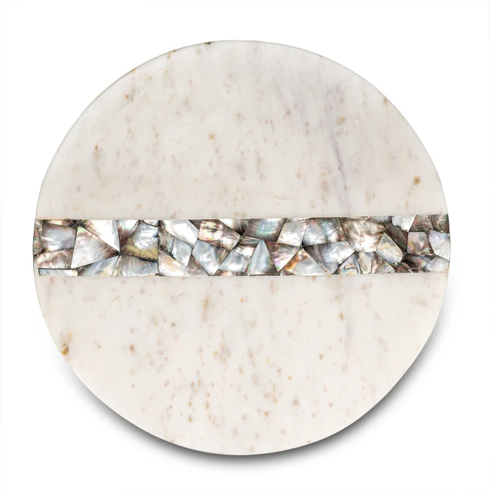 Jumbo Romano Mermer Servislik 14 x 14 x 1,76 cm Beyaz