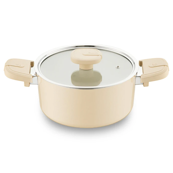 Jumbo Swiss Crystal Dark Cream 7 Parça Tencere Seti